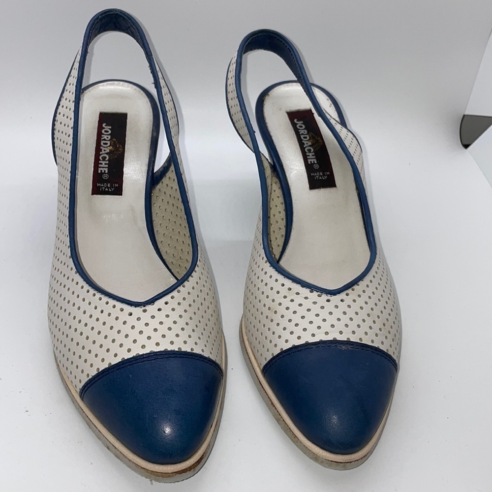 Vintage Jordache sling back shoes, made in Italy, size - 7 1/2M